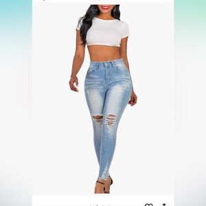 Columbian Fit Super Comfy Stretch Denim Skinny High Rise Waist Jeans